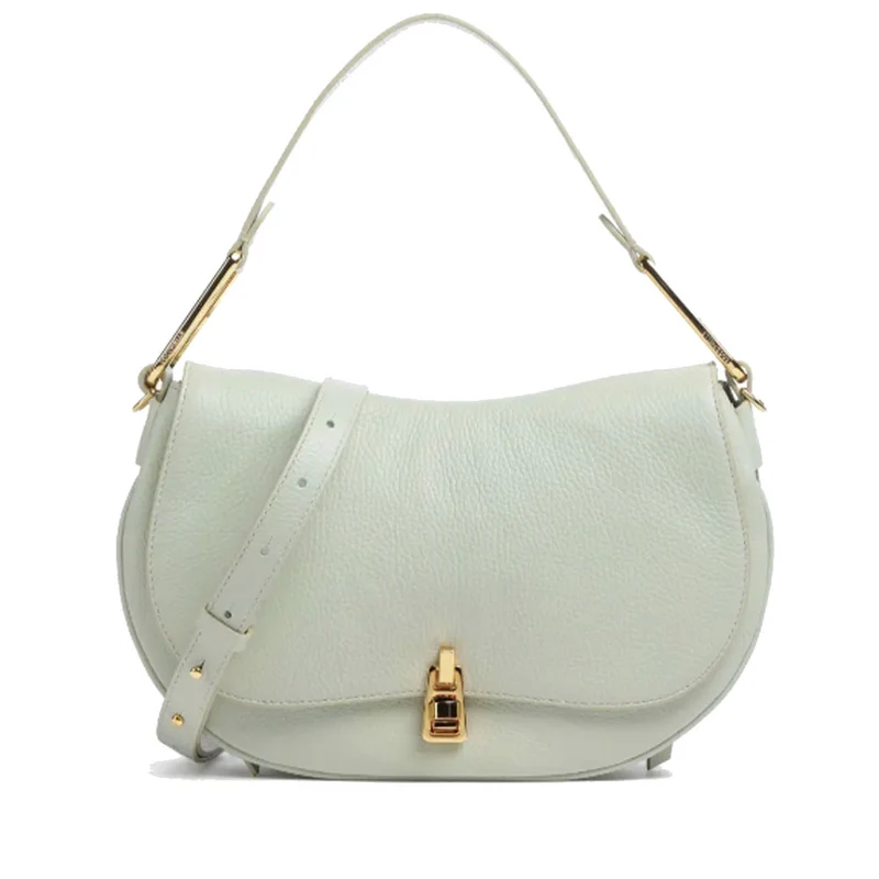 Borsa Donna a Mano con Tracolla COCCINELLE linea Magie Soft Medium in Pelle colore Celadon Green