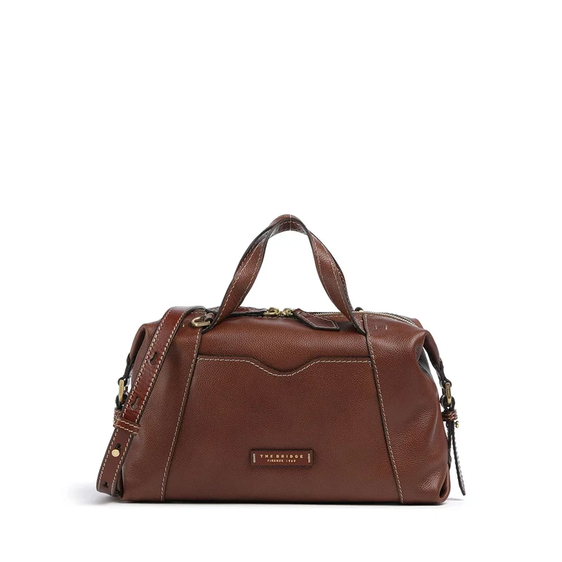 Borsa Donna a Mano con Tracolla THE BRIDGE linea Gemma in Pelle Marrone
