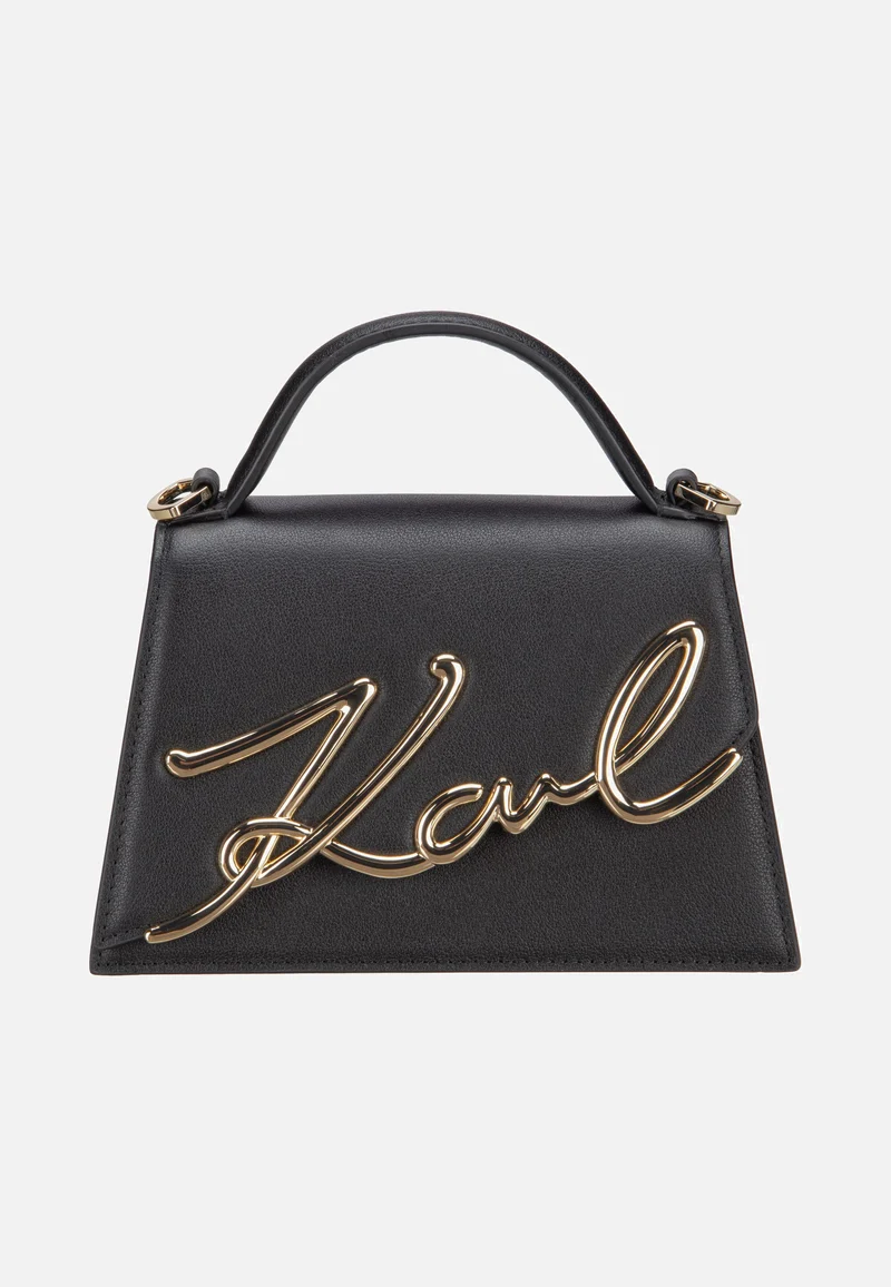 K/Signature 2.0 SM Black/Gold - Crossbody Bag