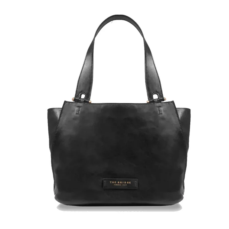 Shopping Bag Donna THE BRIDGE linea Febe in Pelle Nera