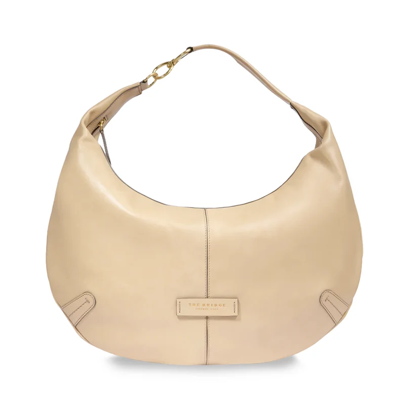 Hobo Bag THE BRIDGE linea Flavia in Pelle color Burro