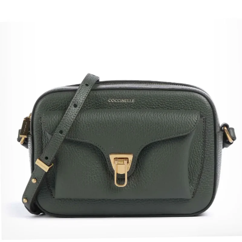Borsa Donna a Tracolla COCCINELLE in Pelle Alga linea Beat Soft Misura Small