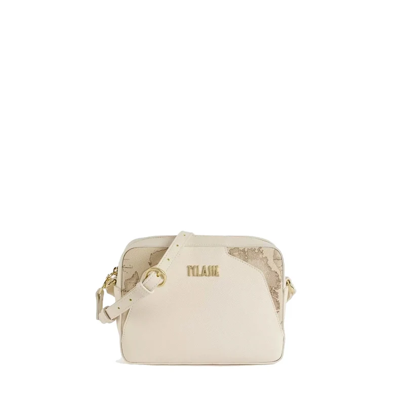 Borsa a Tracolla Piccola 1A Classe Alviero Martini linea Java City Avorio con Inserto Geo Safari LB93