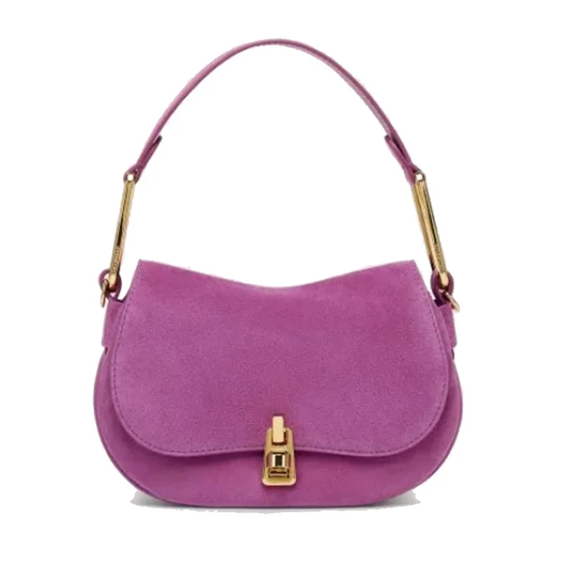 Borsa Donna Mini a Mano COCCINELLE in Pelle Linea Magie Suede Colore Dahlia