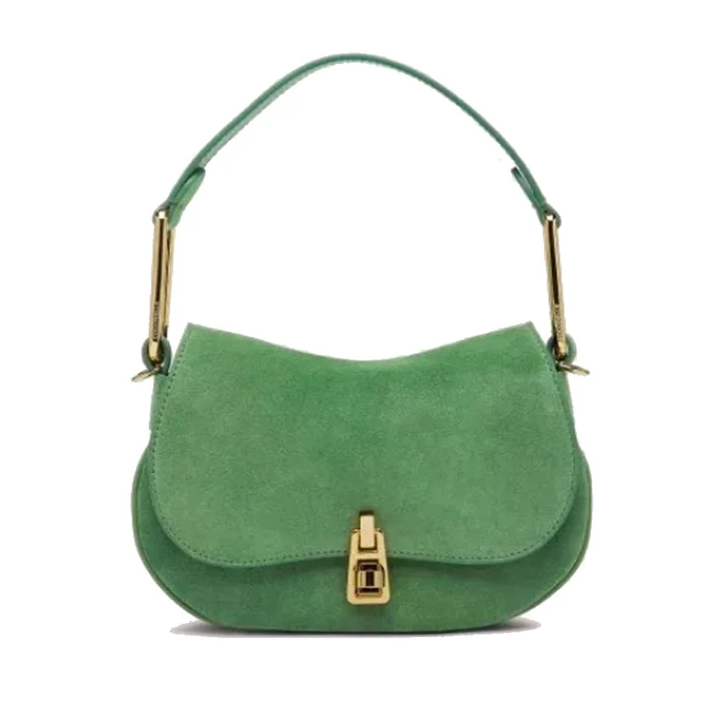 Borsa Donna Mini a Mano COCCINELLE in Pelle Linea Magie Suede Colore Peppermint