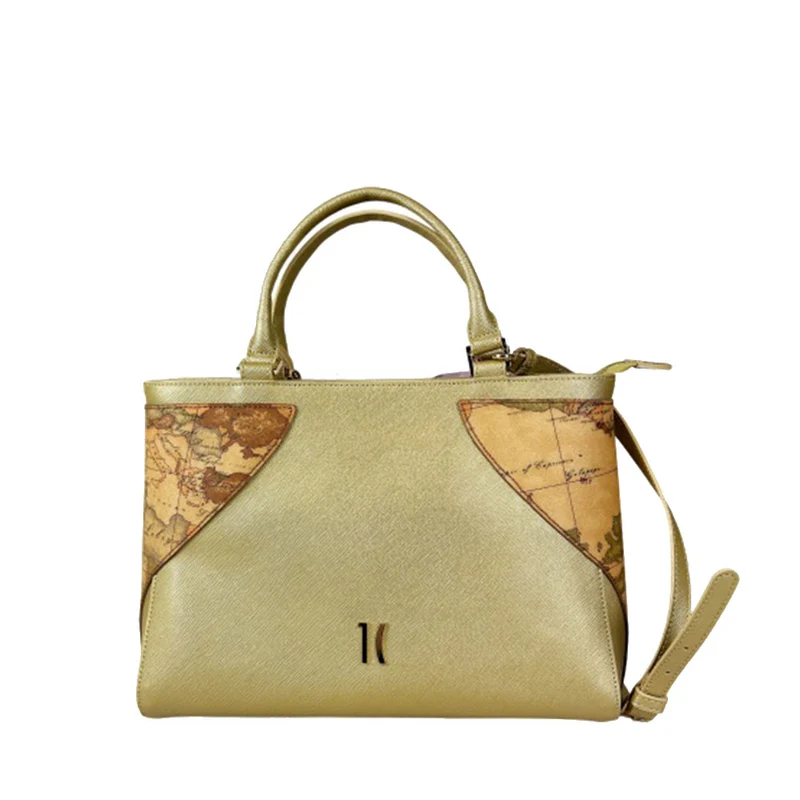 Borsa a Mano 1A Classe Alviero Martini linea Flying City Oro Chiaro LB43
