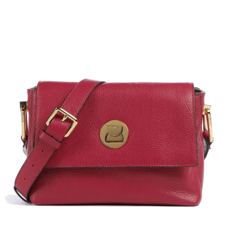 Borsa Donna a Tracolla COCCINELLE in Pelle linea Liya colore Sangria - Skin