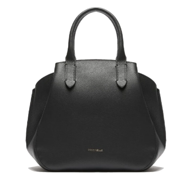 Borsa Donna a Mano COCCINELLE linea Soft Wear in Pelle Noir - Brule