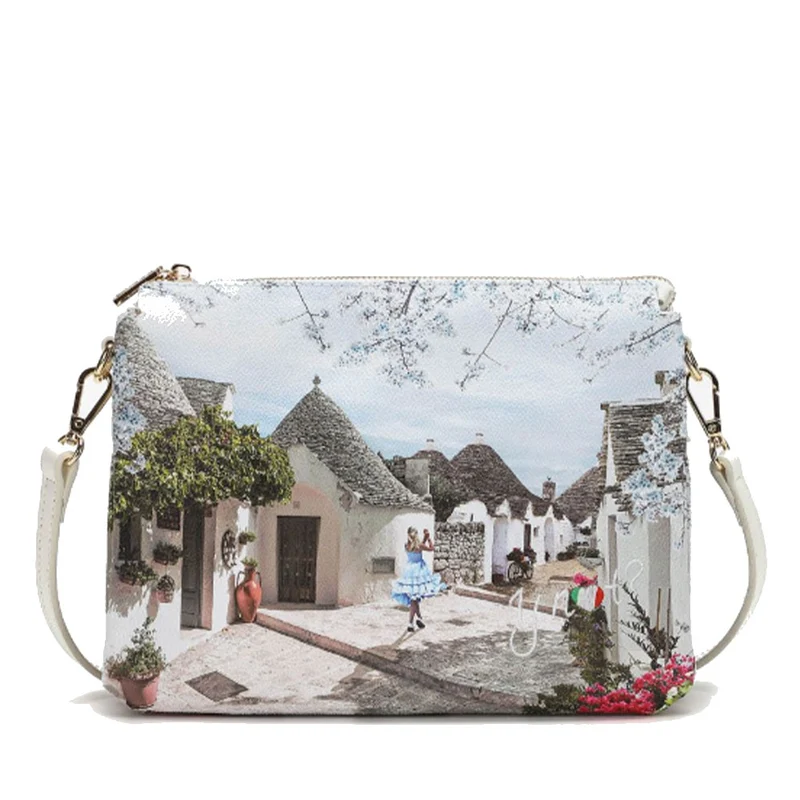 Borsa Donna Y NOT a Tracolla Tre Scomparti YES-399 Alice In Trulli