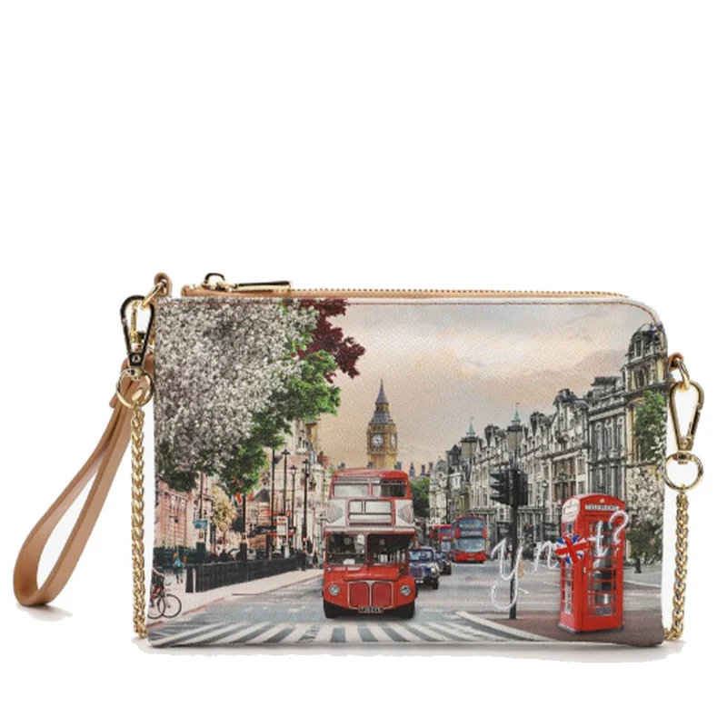 Borsa Donna Y NOT Pochette con Tracolla YES-384 London Rainbow