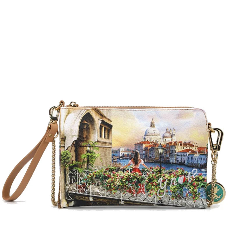 Borsa Donna Y NOT Pochette con Tracolla YES-384 Flowery Canal