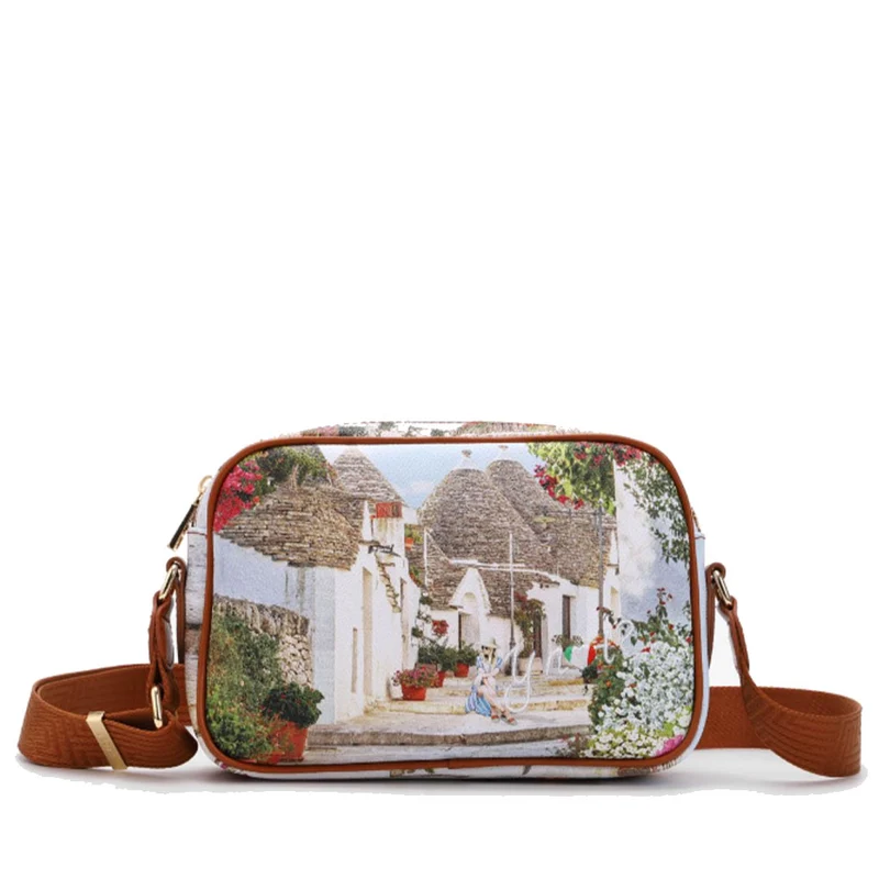 Borsa Donna Y NOT a Tracolla YES-310 Stampa Puglia Summer