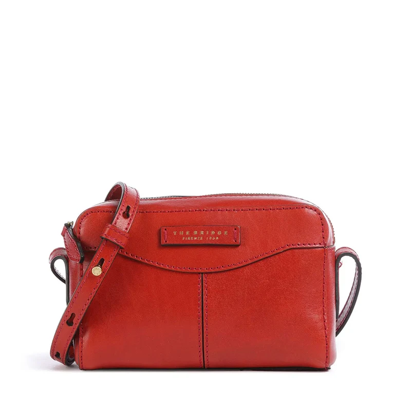 Camera Case THE BRIDGE linea Gloria in Pelle Arancio Bruciato