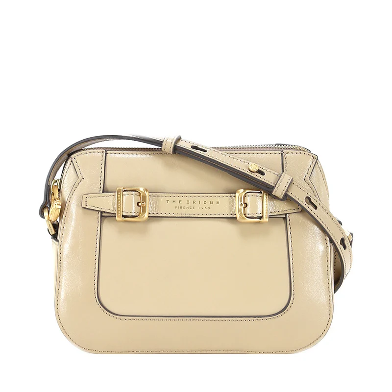 Borsa Donna a Tracolla THE BRIDGE linea Gaia in Pelle color Burro