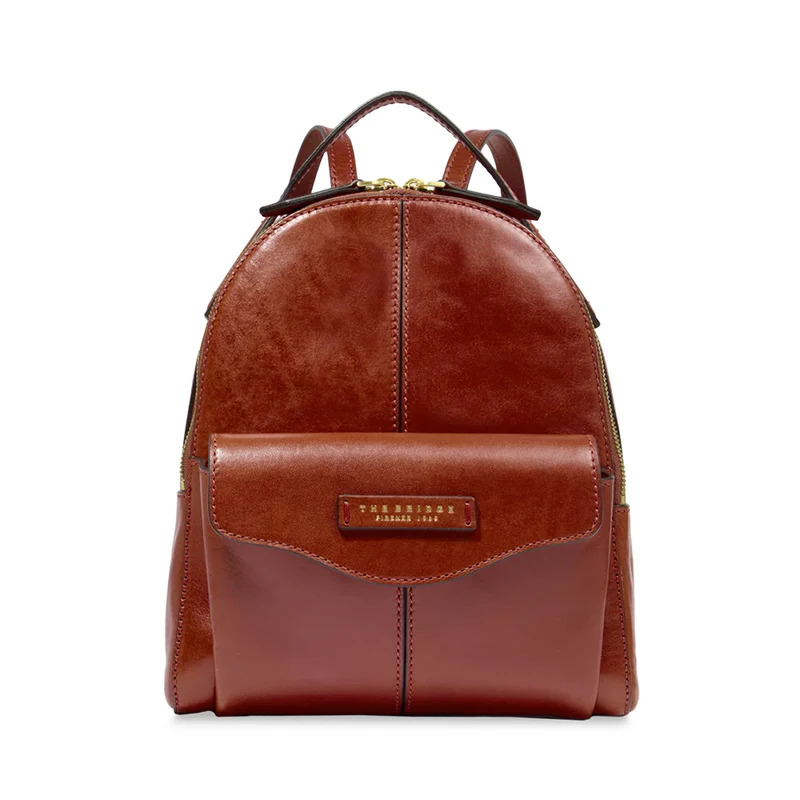 Zaino Donna THE BRIDGE linea Gloria in Pelle Marrone