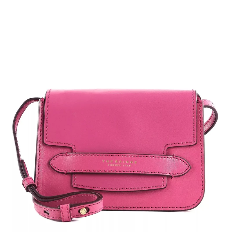 Borsa Donna a Tracolla THE BRIDGE linea Lucrezia in Pelle Rosa