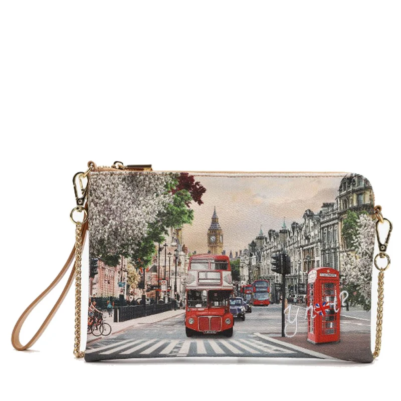 Borsa Donna Y NOT Pochette con Tracolla YES-303 London Rainbow