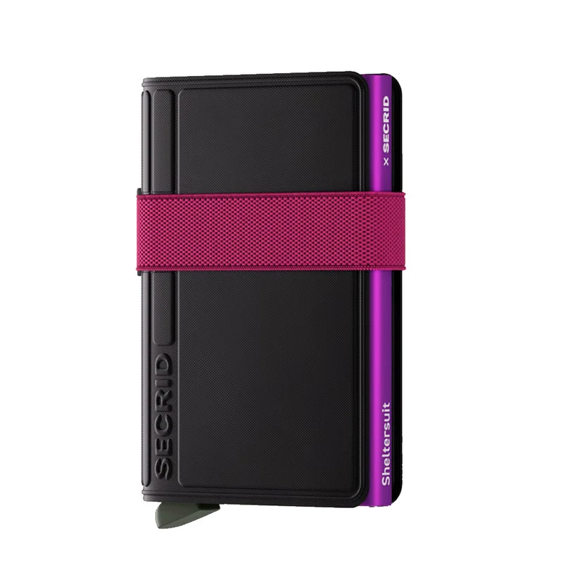 Porta Carte SECRID linea TPU colore Black-Fuchsia con RFID