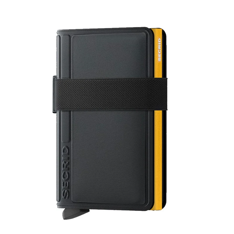 Porta Carte SECRID linea TPU colore Black-Ochre con RFID