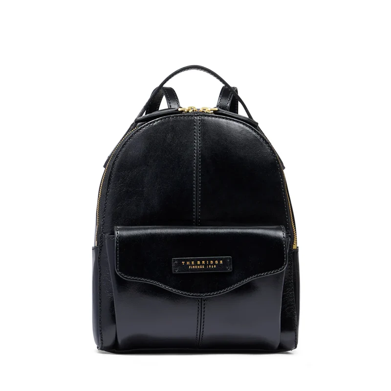 Zaino Donna THE BRIDGE linea Gloria in Pelle Nera