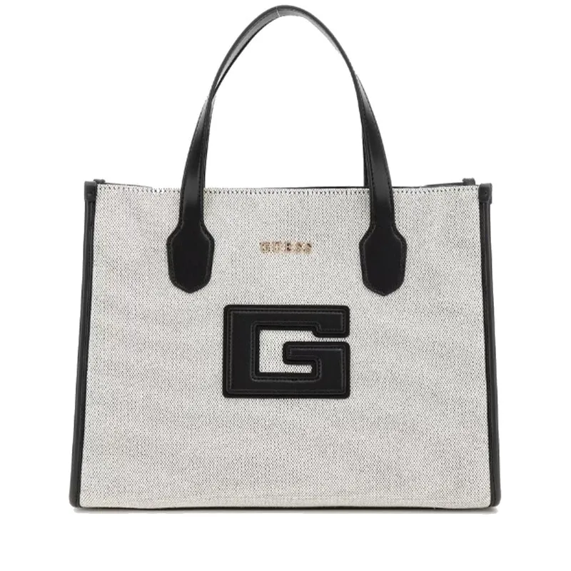 Borsa Donna a Mano GUESS Linea G - Status colore Natural - Black