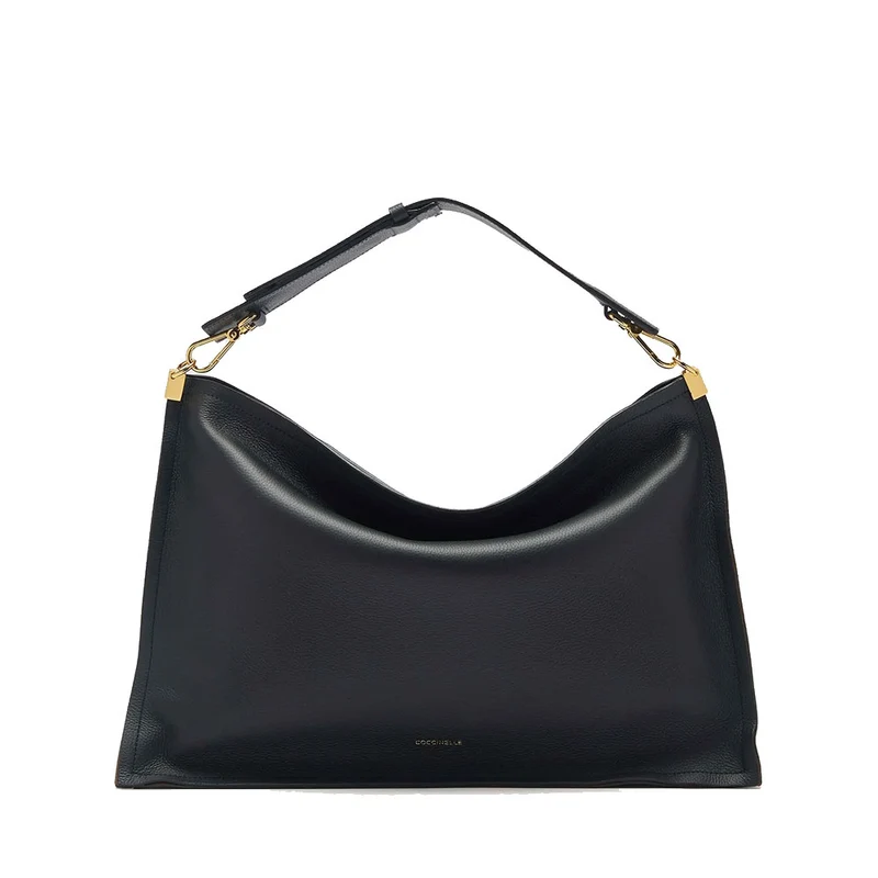 Borsa Donna a Mano Large COCCINELLE linea Spin in Pelle Nera