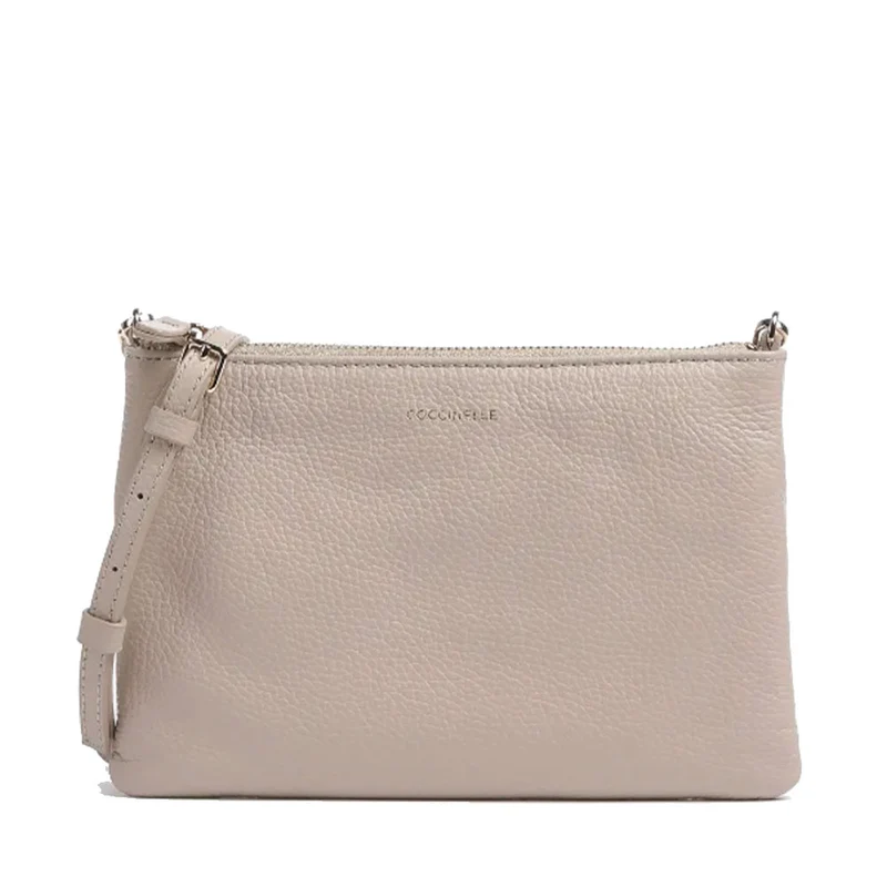 Borsa Donna a Tracolla COCCINELLE in Pelle Powder Pink Linea Best Small