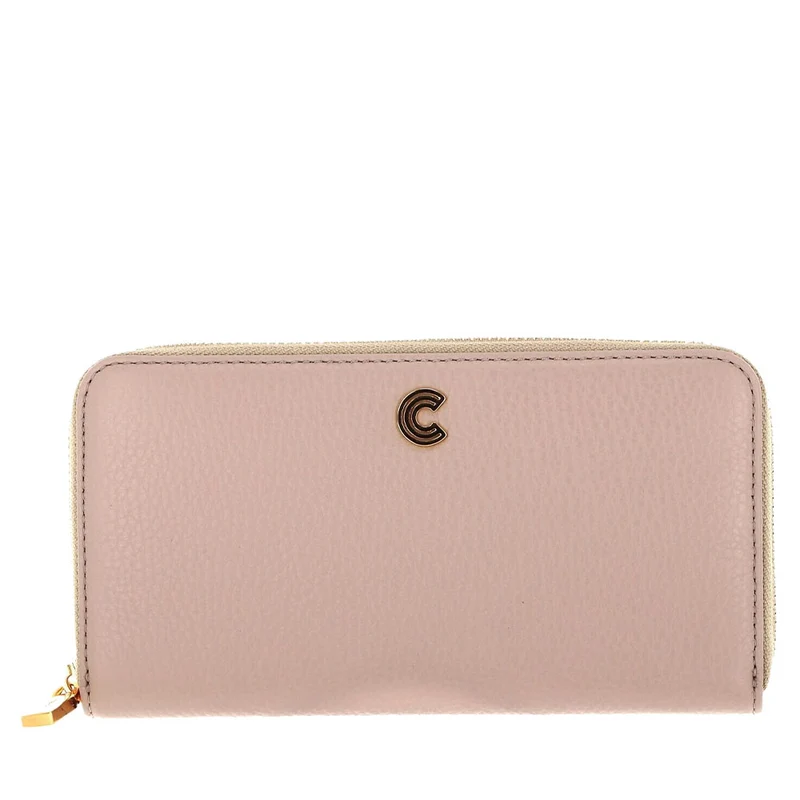 Portafoglio Donna COCCINELLE in Pelle Martellata Colore Powder Pink Linea Myrine