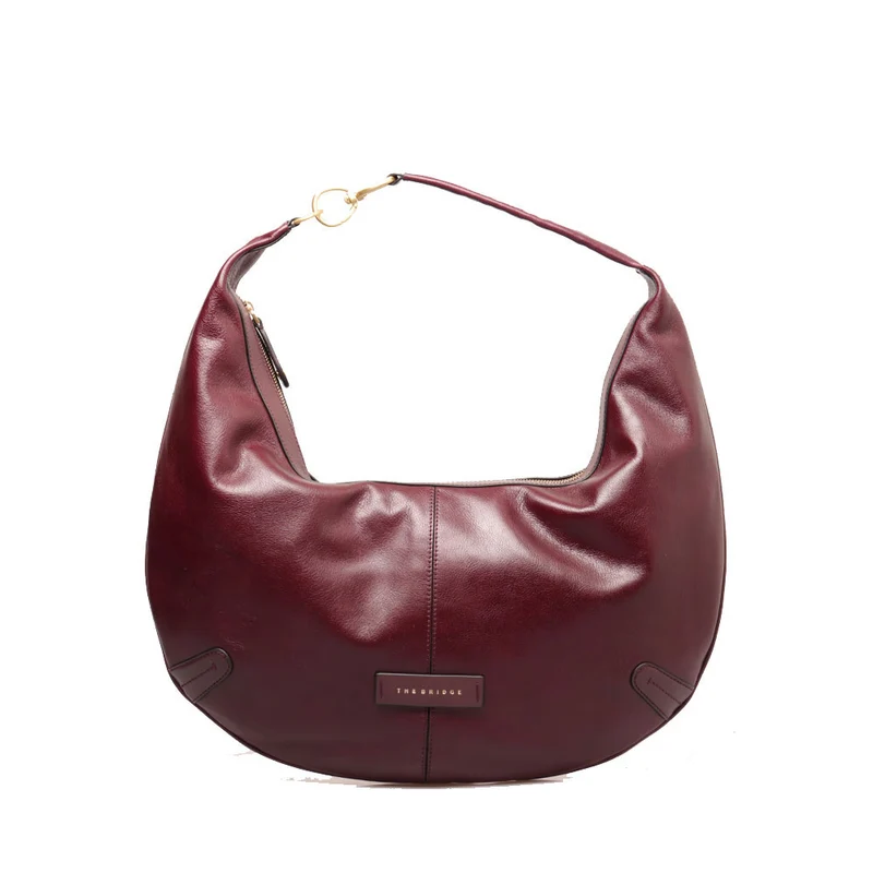 Hobo Bag THE BRIDGE linea Flavia in Pelle Viola