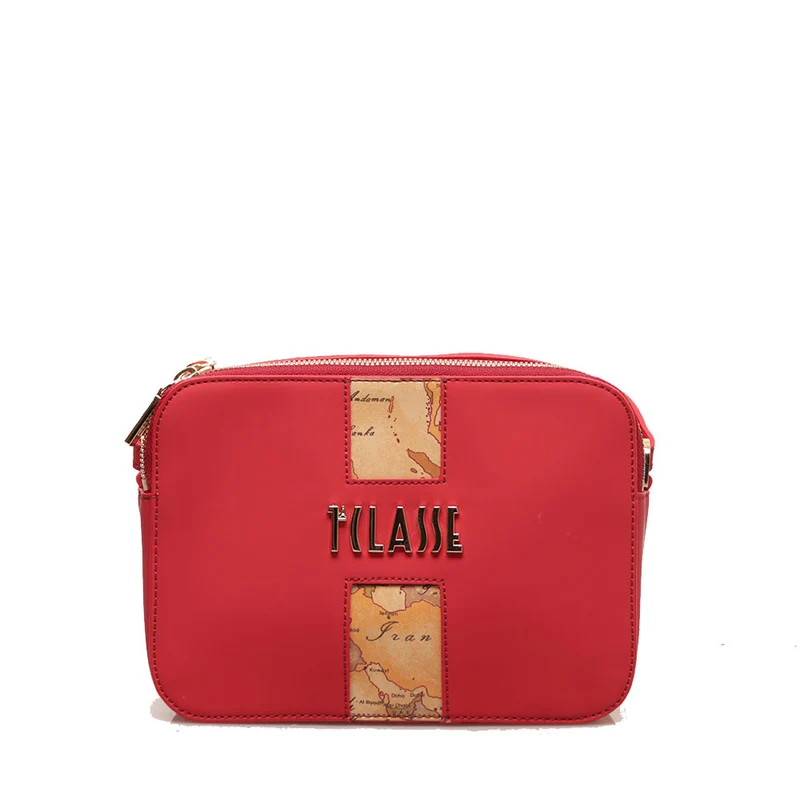 Borsa a Tracolla 1A Classe Alviero Martini linea Journey Geo Rosso Scuro LB38
