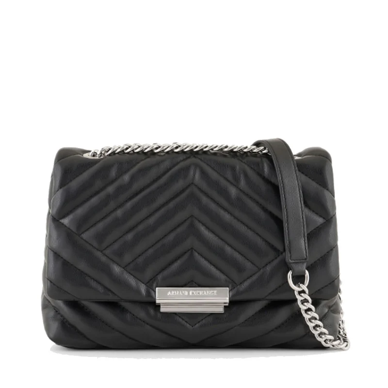 Borsa Donna Hobo a Spalla e Tracolla ARMANI EXCHANGE Colore Nero