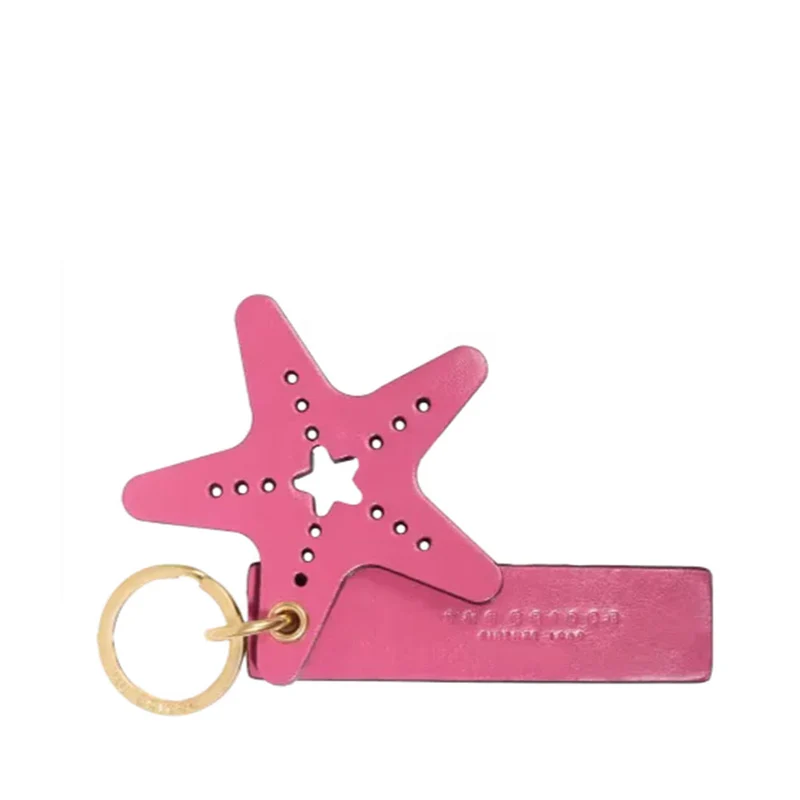 Portachiavi con Stella THE BRIDGE linea Duccio in Pelle Rosa Lipstick