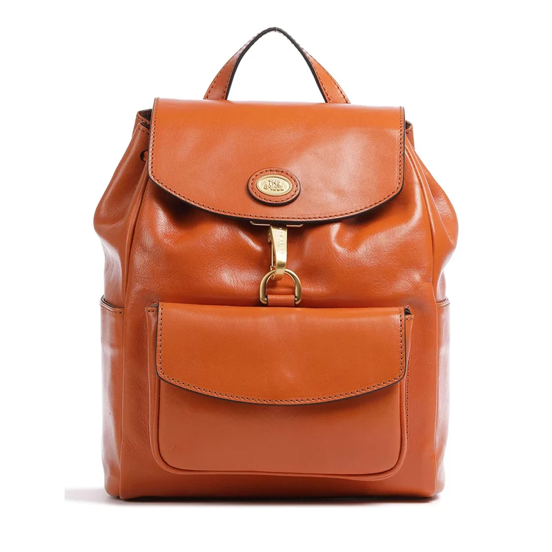 Zaino Donna con Pattina THE BRIDGE linea Story in Pelle Arancione