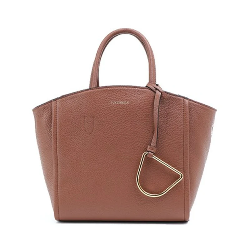 Borsa Donna a Mano COCCINELLE in Pelle linea Narcisse Colore Brule Misura Small