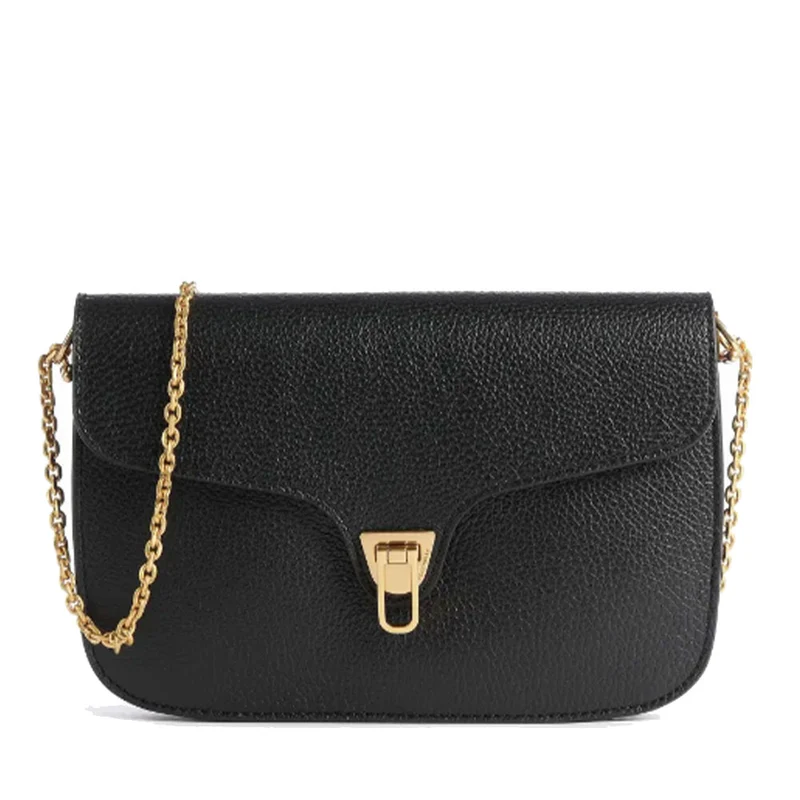 Borsa Donna a Tracolla COCCINELLE in Pelle linea Beat Soft Colore Nero