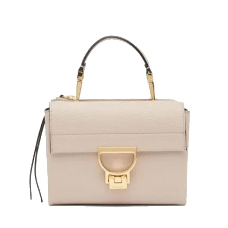Borsa Donna a Mano con Tracolla COCCINELLE in Pelle Linea Arlettis colore Powder Pink