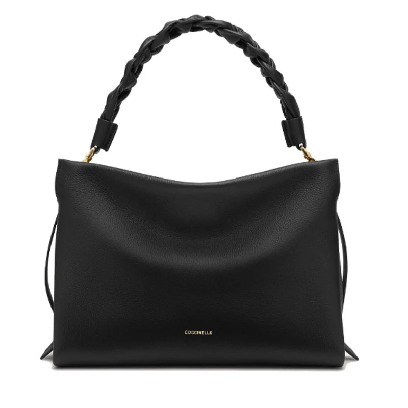 Borsa Donna a Mano COCCINELLE in Pelle linea Boheme Medium colore Noir - Brule
