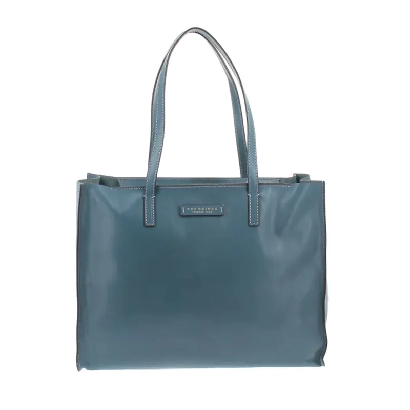 Borsa Donna Shopper THE BRIDGE Linea Mirra in Pelle color Sky