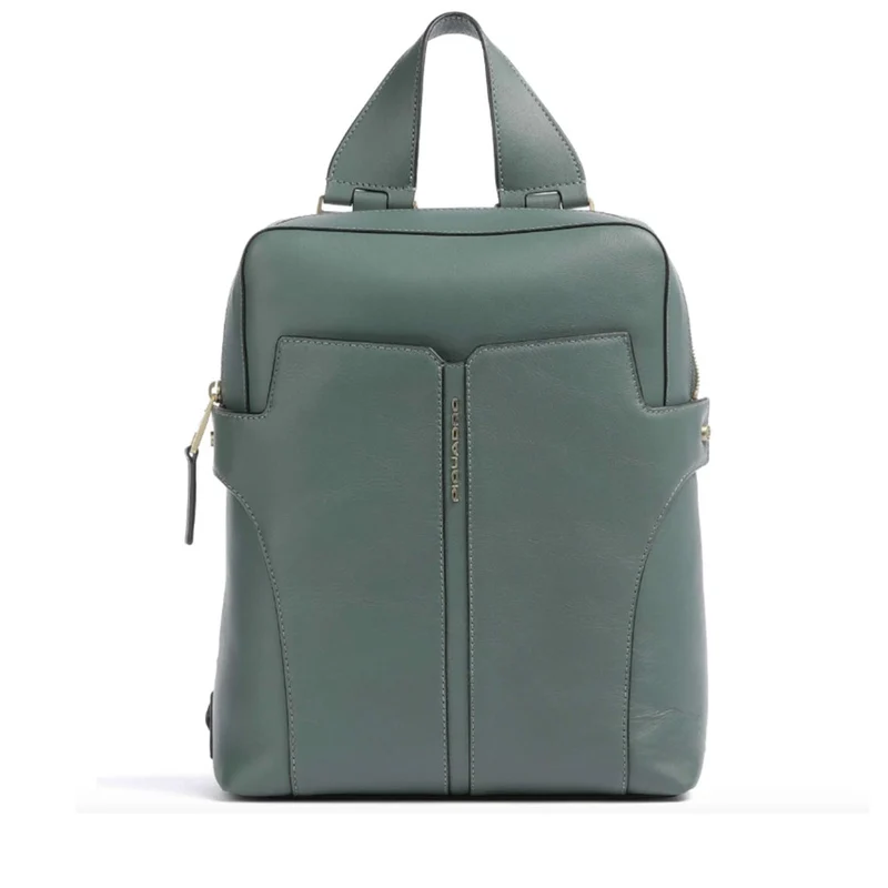 Zaino Donna Porta Pc e Tablet PIQUADRO linea Ray in Pelle Verde2 - CA5566S126