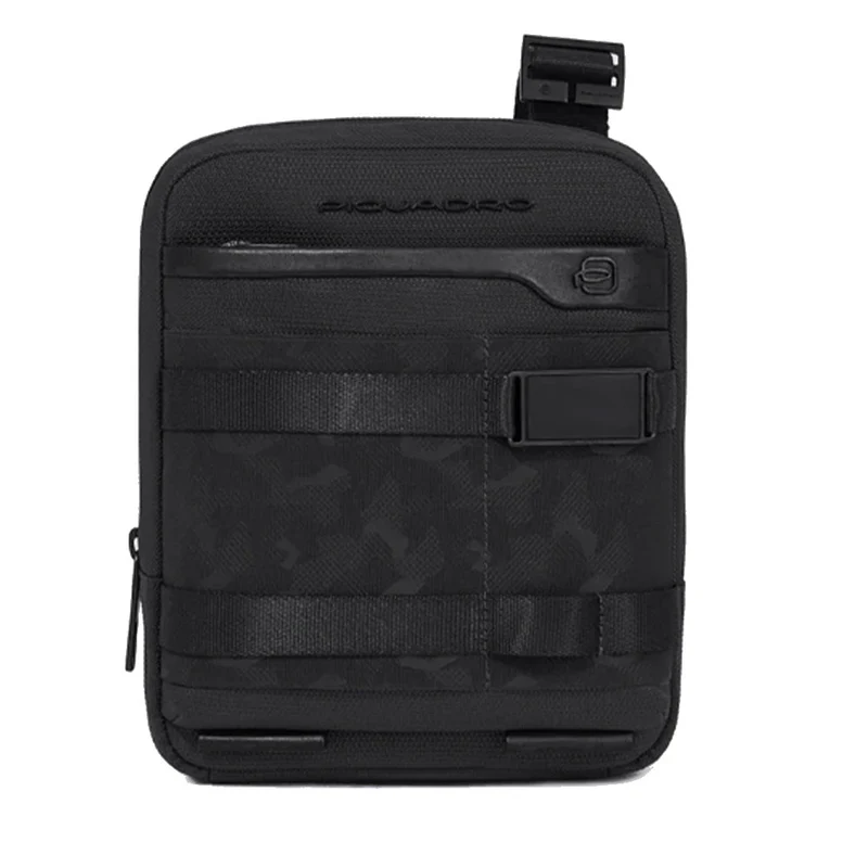 Borsello Uomo PIQUADRO con porta iPadmini in Tessuto Nero Linea FX - CA3084FX