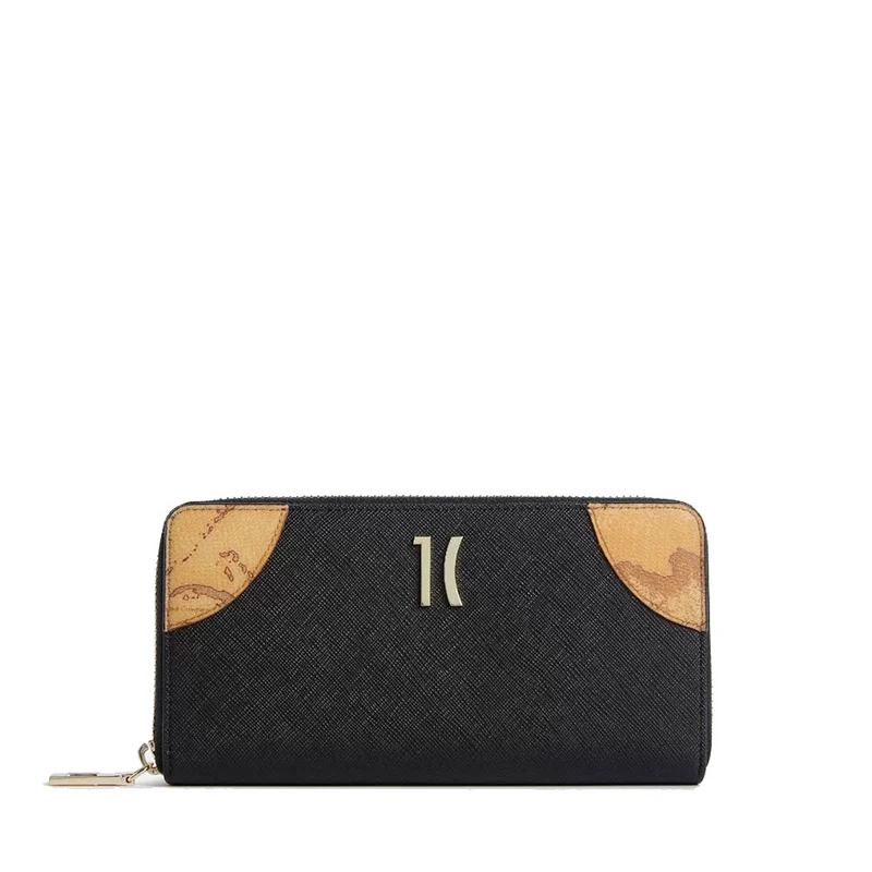 Portafoglio Donna Zip Around 1A Classe Alviero Martini linea Flying City Nero PN86