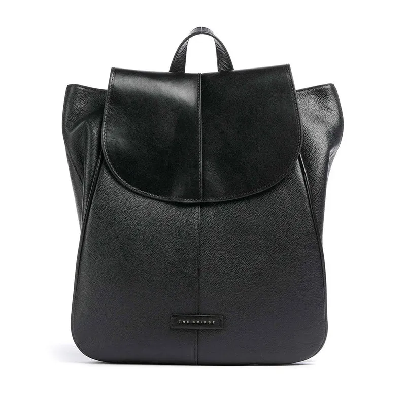 Zaino Donna con Pattina THE BRIDGE linea Elisabetta in Pelle Nera