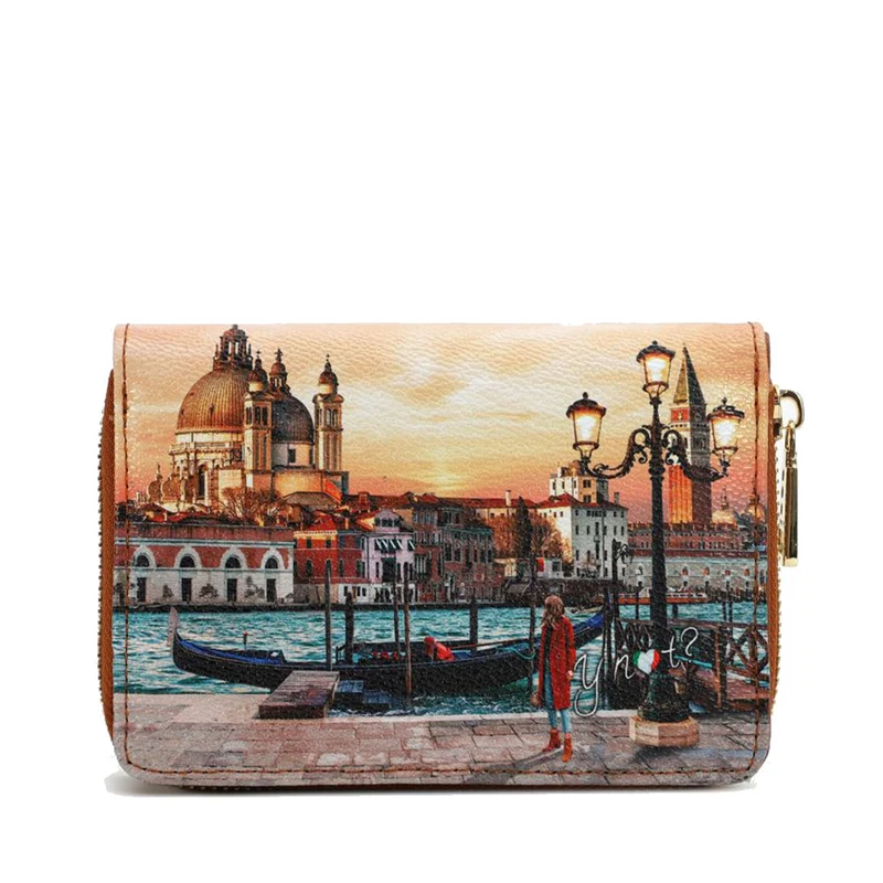 Portafoglio Donna Piccolo Y NOT YES-362 Stampa Venice Sunset