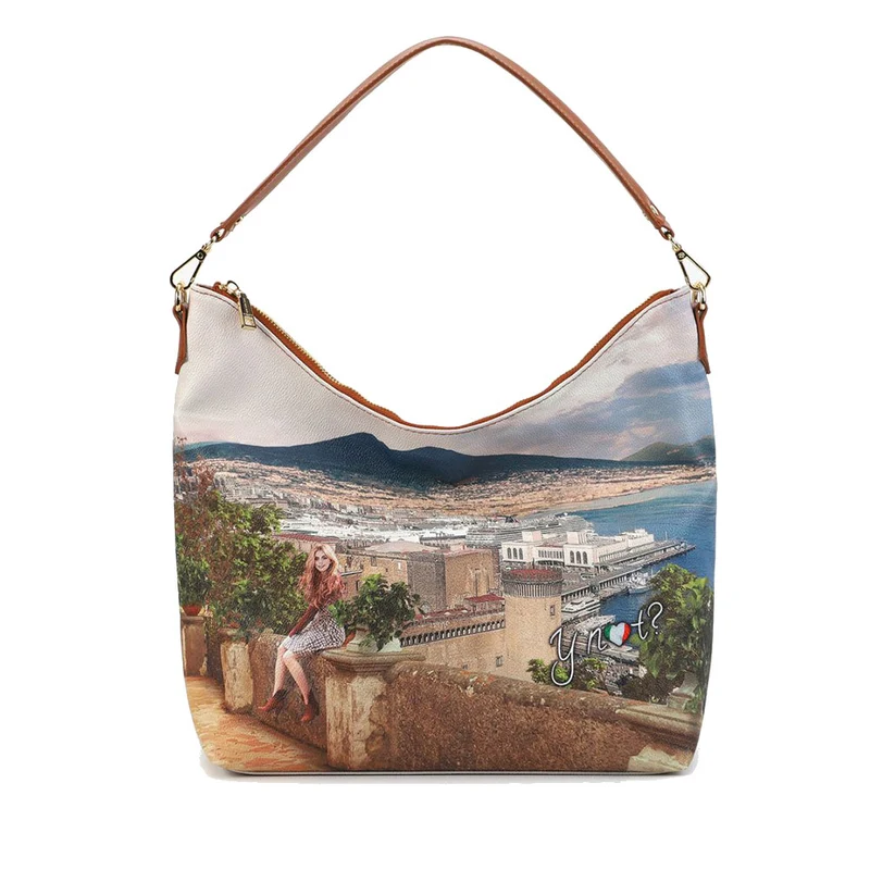 Borsa Donna Y NOT Hobo a Spalla YES-618 Lemon Tree