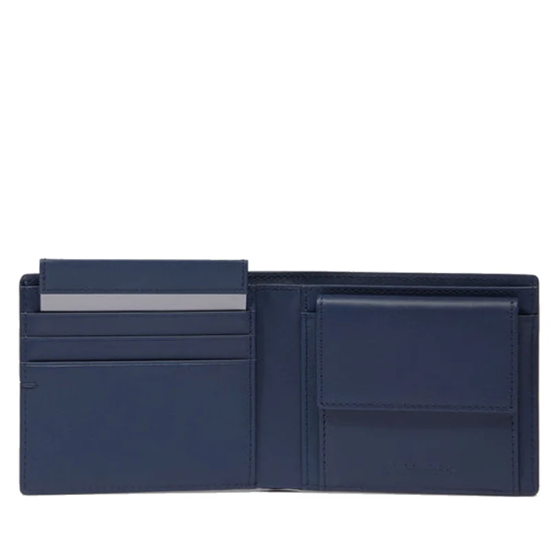 Portafoglio Uomo PIQUADRO in Pelle Blu con Portamonete - PU4188W135R