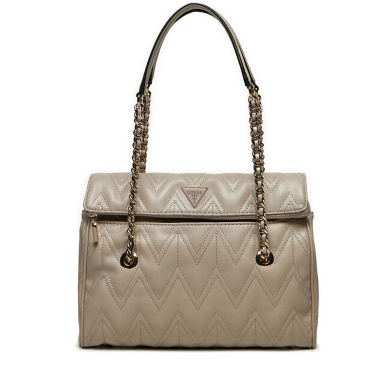 Borsa Donna a Spalla GUESS Linea Eda Colore Taupe