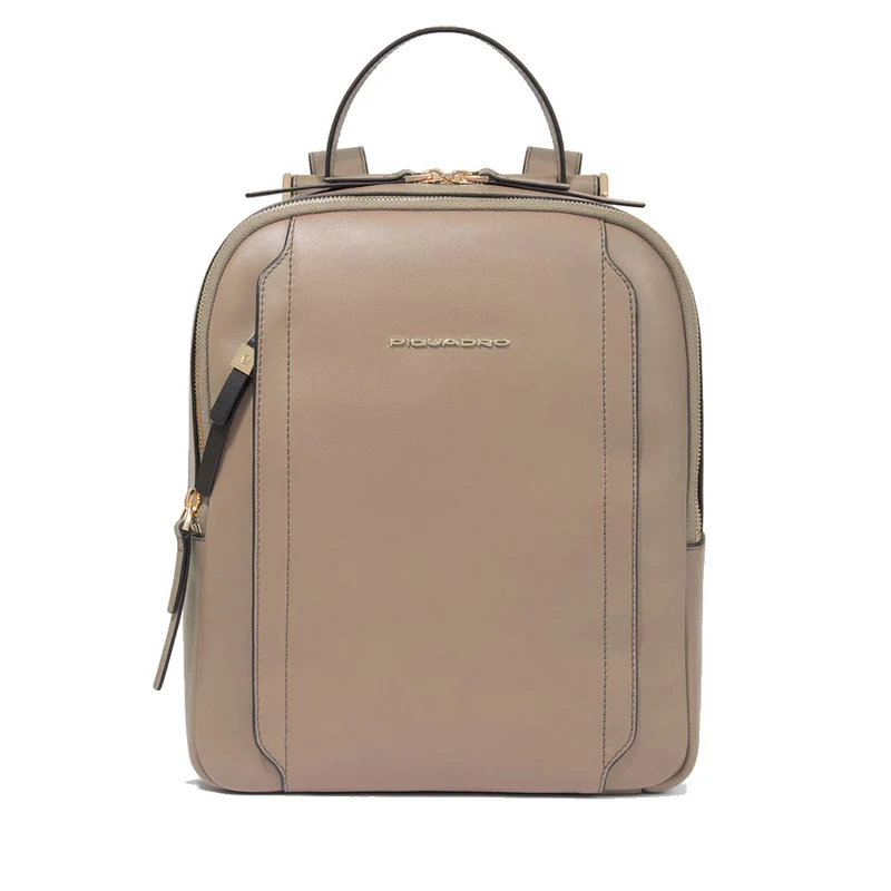 Zaino Donna Porta iPad®Pro 12,9 PIQUADRO linea Circle in Pelle Tortora - CA5566W92