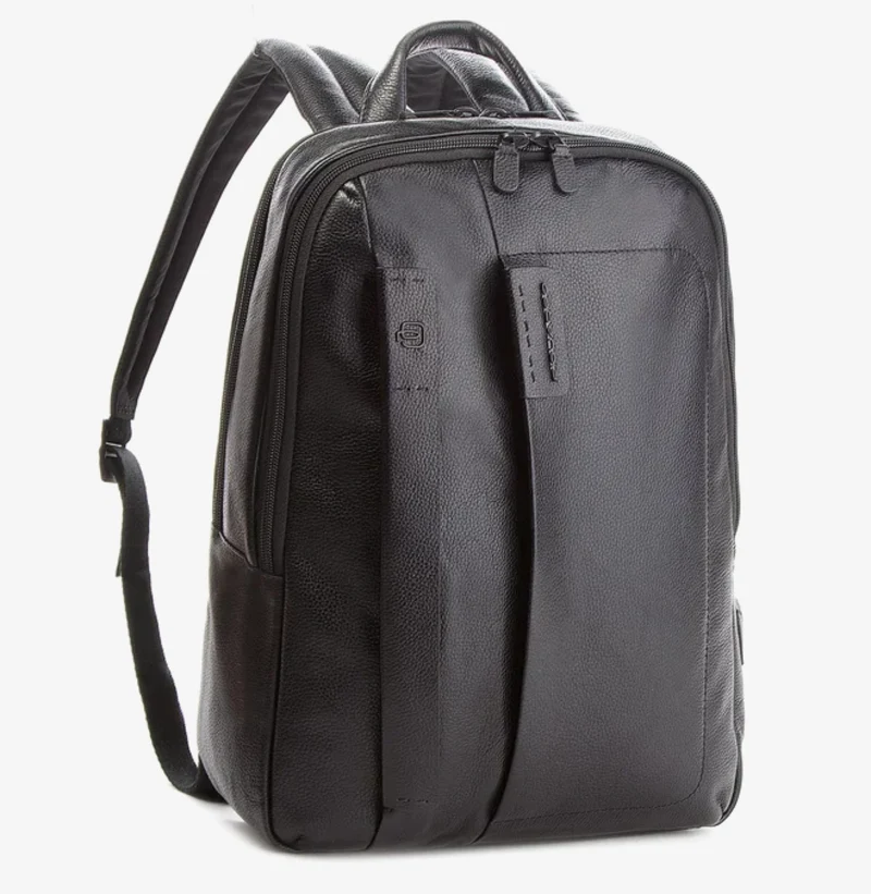 Zaino Uomo Porta PC 14" PIQUADRO in Pelle Nera Linea Pulse - CA3869P15S