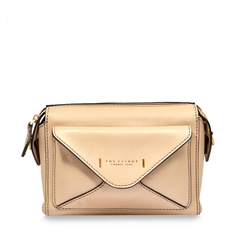 Borsa Donna a Tracolla THE BRIDGE linea Frida in Pelle color Burro