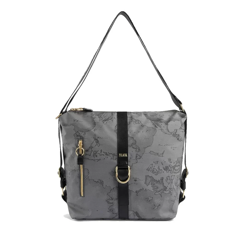 Borsa Sottospalla Doppia Portabilità 1A Classe Alviero Martini linea Social Soft stampa Geo Dark LA91
